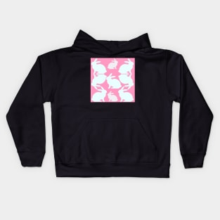 Pink Bunny Rabbit Confetti Kids Hoodie